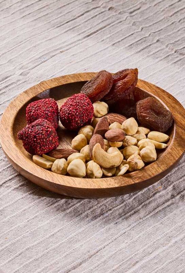 Perotti Morry Akasya Yuvarlak Sunum Tahtası - Kahverengi - 15 cm