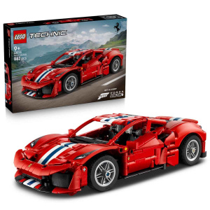 LEGO Technic Ferrari 488 PISTA Araba 42235 - 9 Yaş ve Üzeri Çocuklar İçin Yaratıcı Oyuncak Yapım Seti (882 Parça)