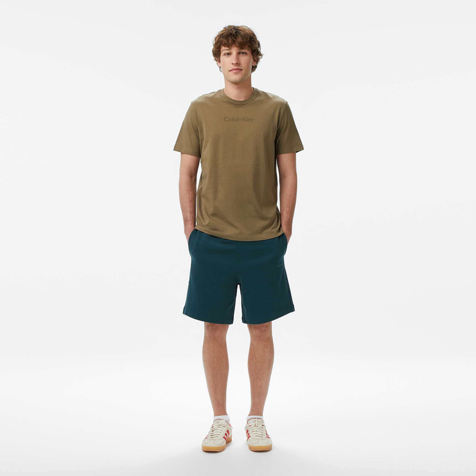 Calvin Klein Nano Standard Logo Erkek Yeşil Şort