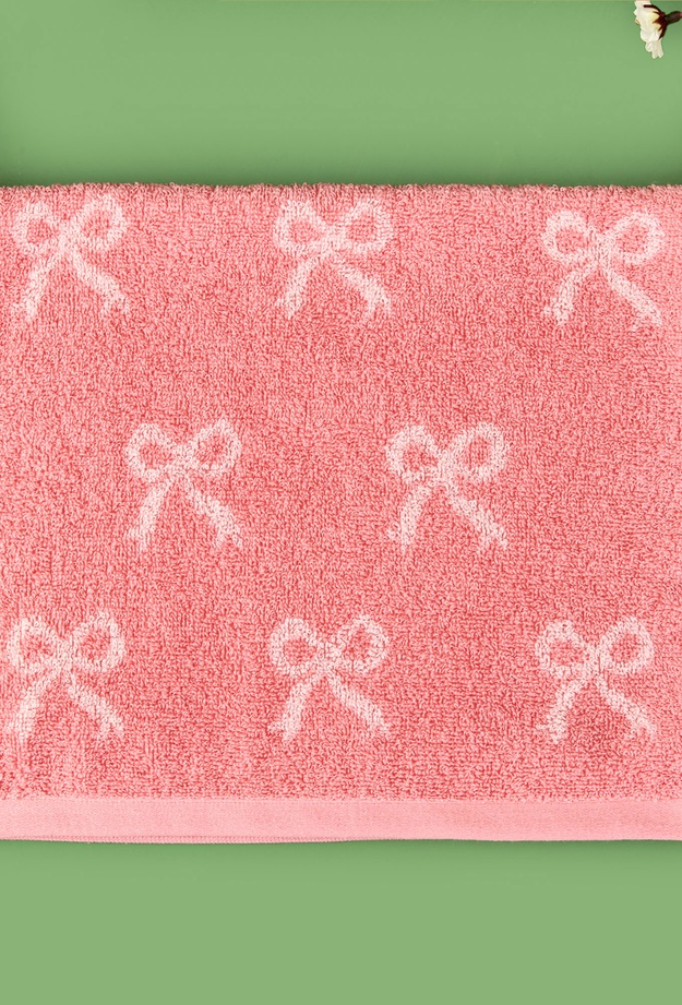 Evidea Soft Ribbon El Havlusu - Pudra / Pembe - 30x50 cm