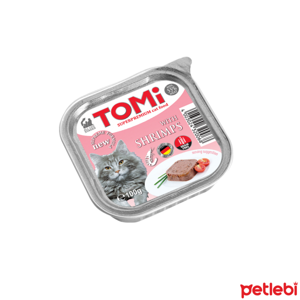 Tomi Pate Karidesli Yetişkin Kedi Konservesi 100gr
