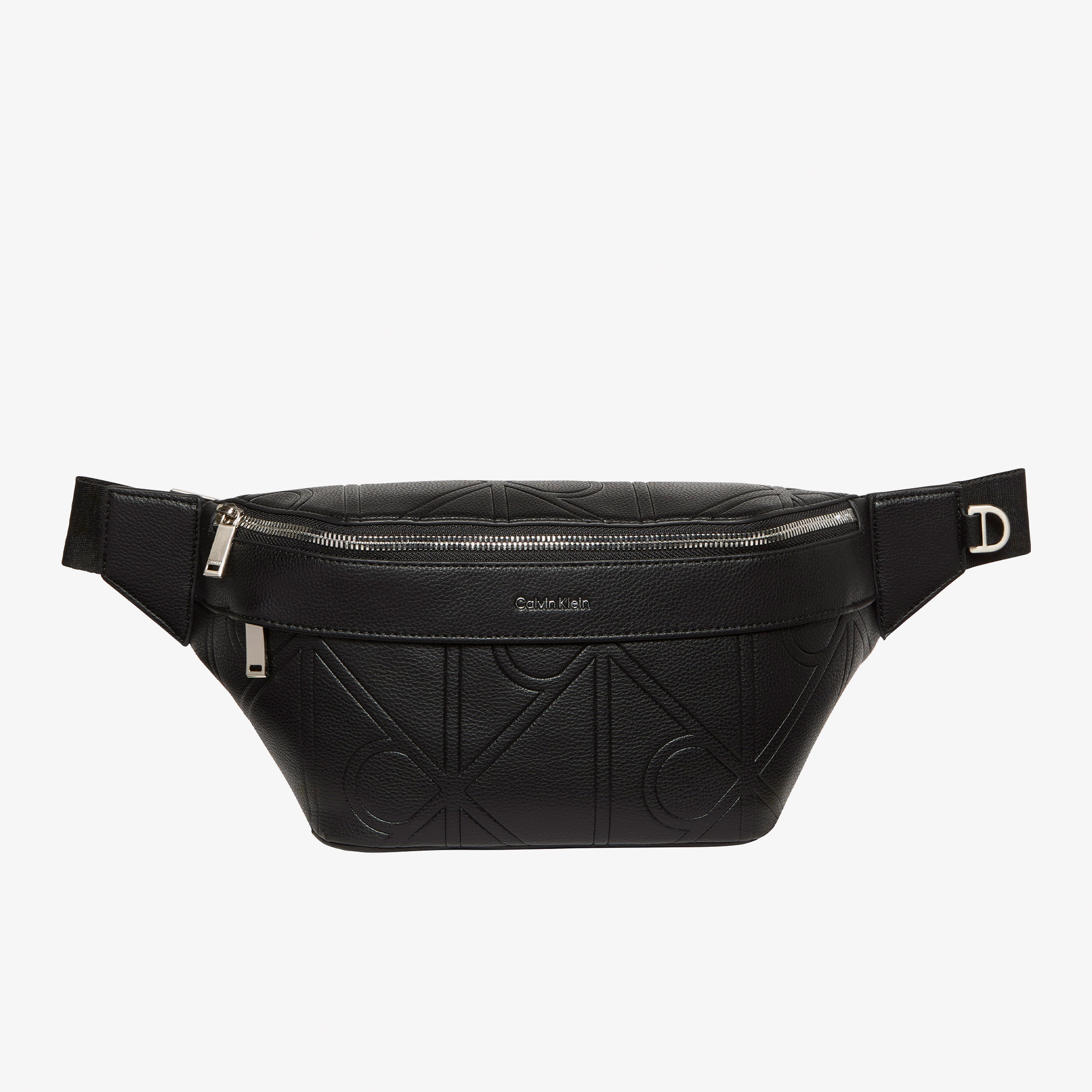 Calvin Klein Emblem Emboss Waistbag Erkek Siyah Bel Çantası