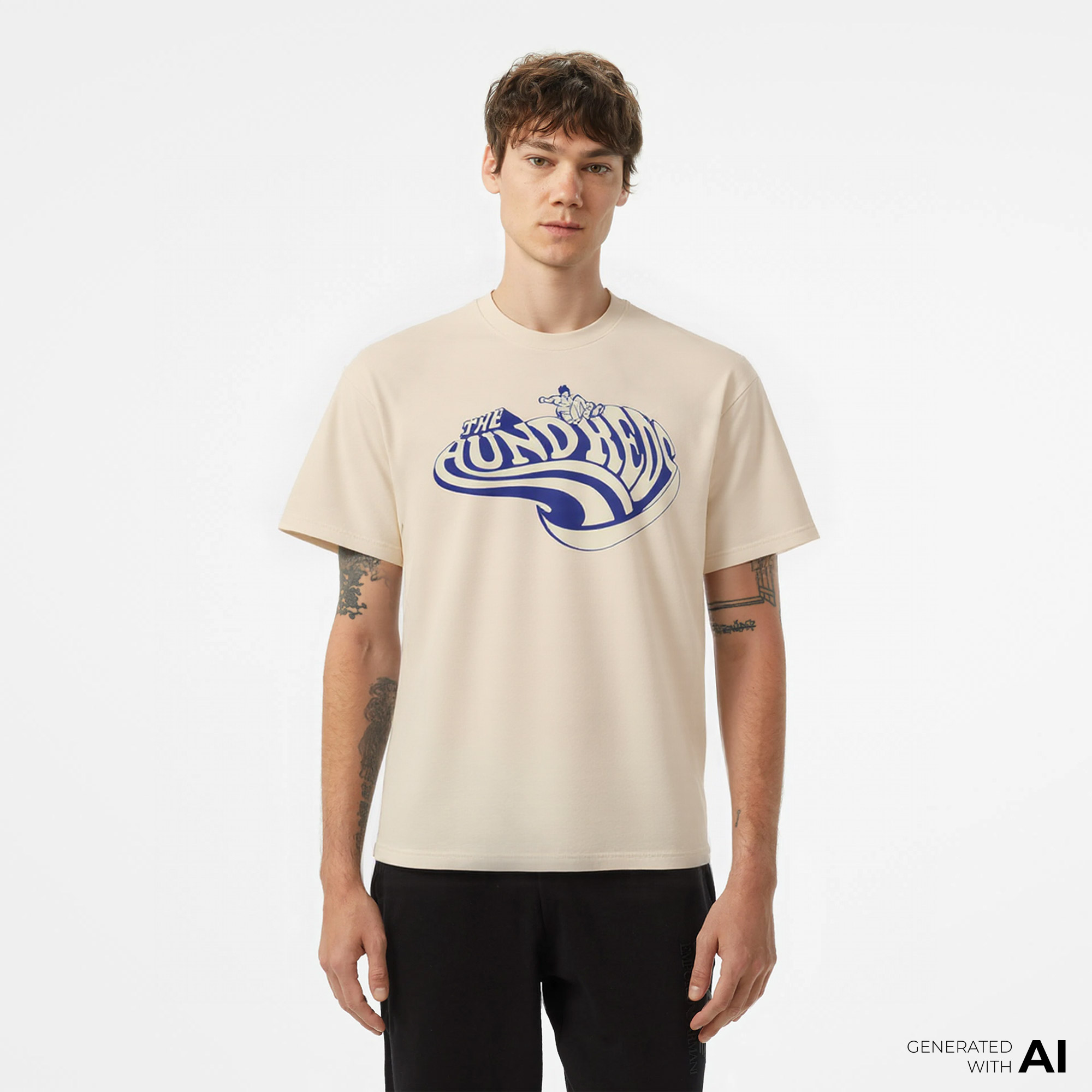 The Hundreds Concrete Erkek Beyaz T-Shirt