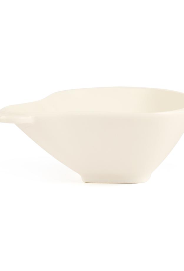 Paçi Armut Şekilli Küçük Çerezlik - Beyaz - 8,5 cm