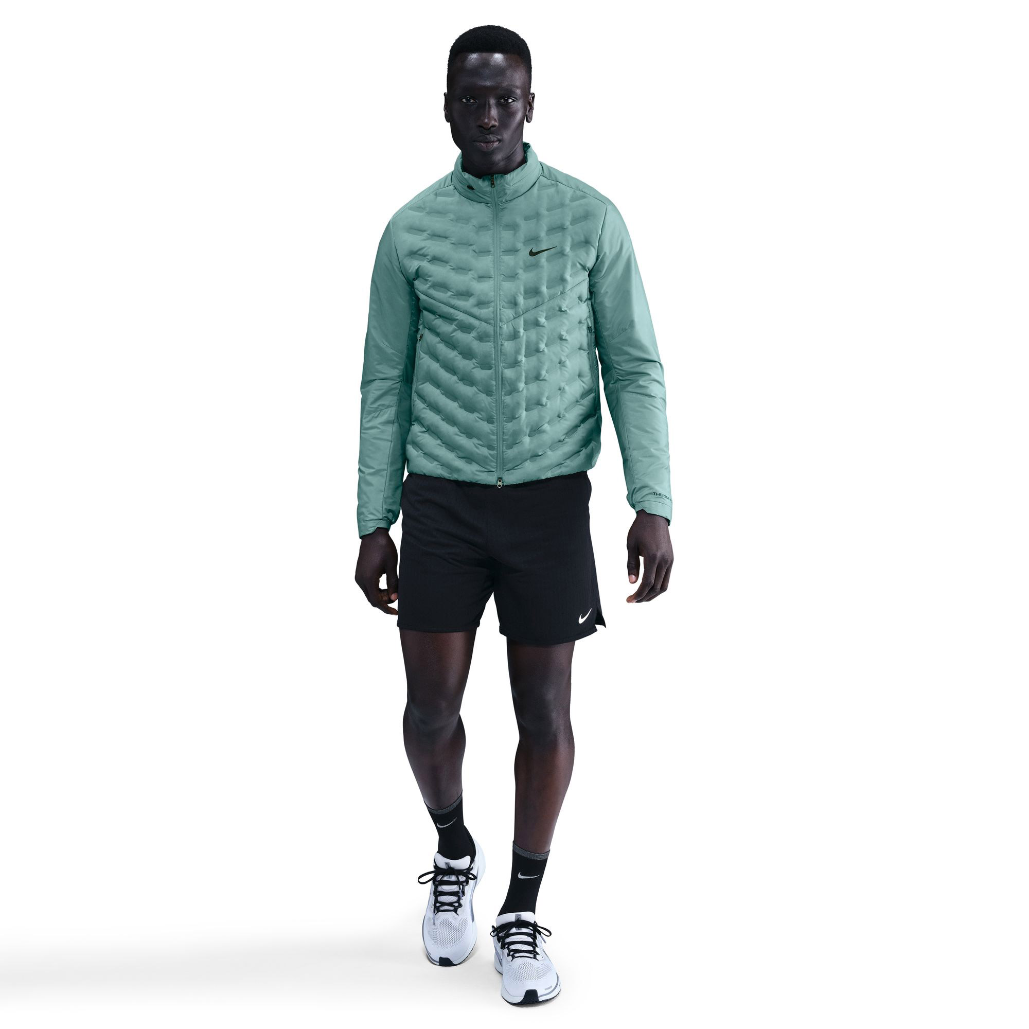 Nike Therma-Fit Adv Aeroloft Erkek Yeşil Koşu Ceketi