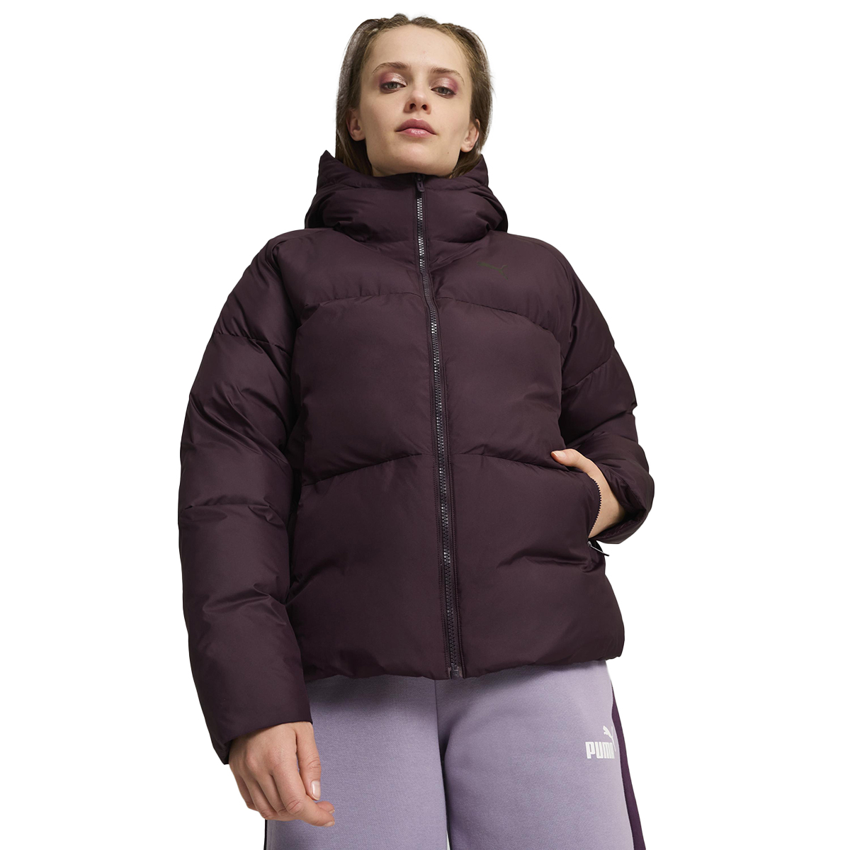 Poly Puffer Kadın Pembe Günlük Stil Mont 62648944