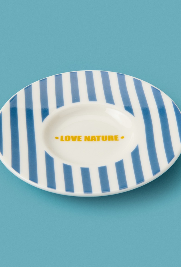 Evidea Kitchen Love Nature Çay Tabağı - Mavi - 13 cm