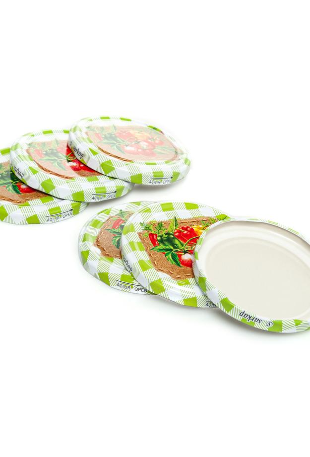 Sarkap 10'lu Kavanoz Kapağı - 8,2 cm - Asorti