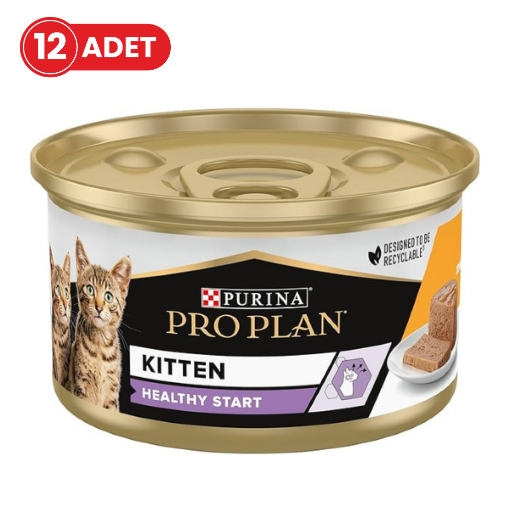 Pro Plan Tavuklu Yavru Kedi Konservesi 85gr (12 Adet)