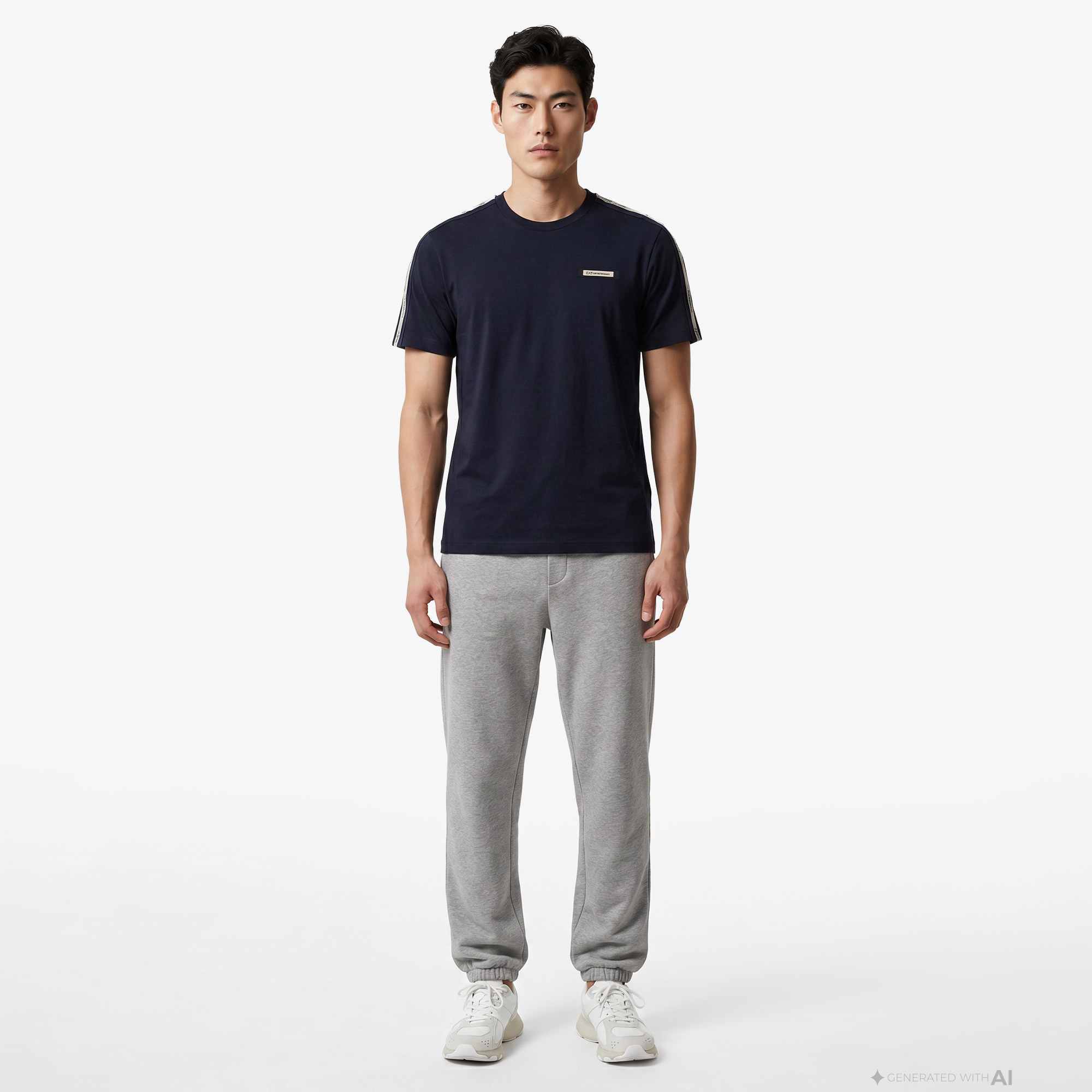 EA7 Erkek Mavi T-Shirt