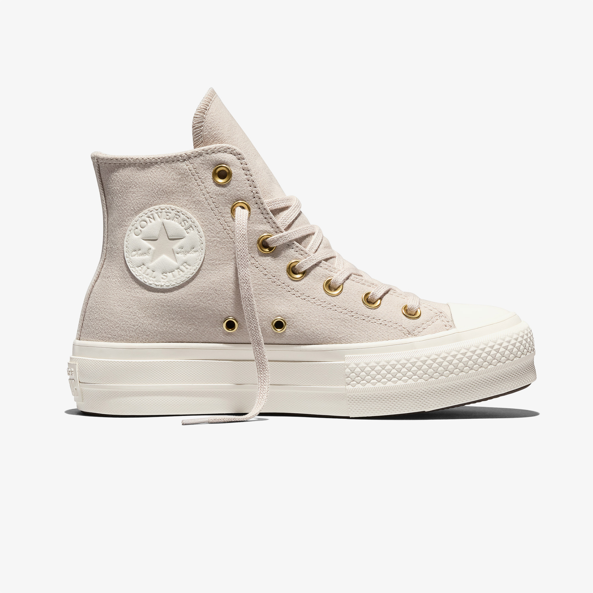 Converse Chuck Taylor All Star Platform Lift Krem Sneaker