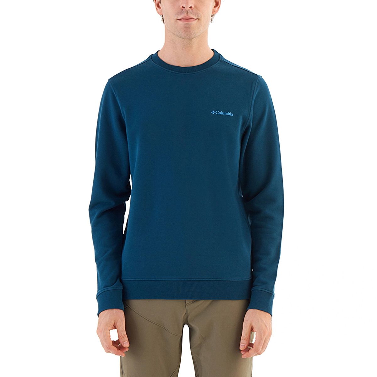 Basic Crew Erkek Yeşil Outdoor Sweatshirt CS0204-414