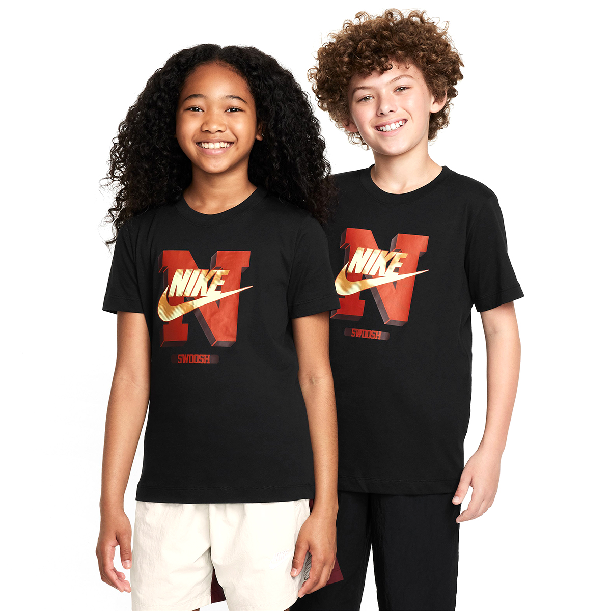 Sportswear Futura Çocuk Siyah Günlük Stil T-Shirt FZ5125-010