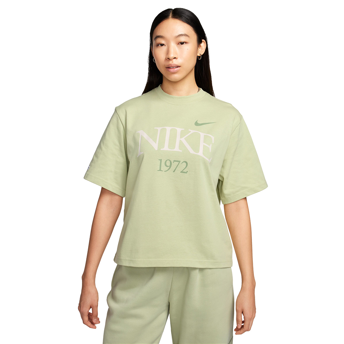 Sportswear Kadın Yeşil Günlük Stil T-Shirt FQ6600-371