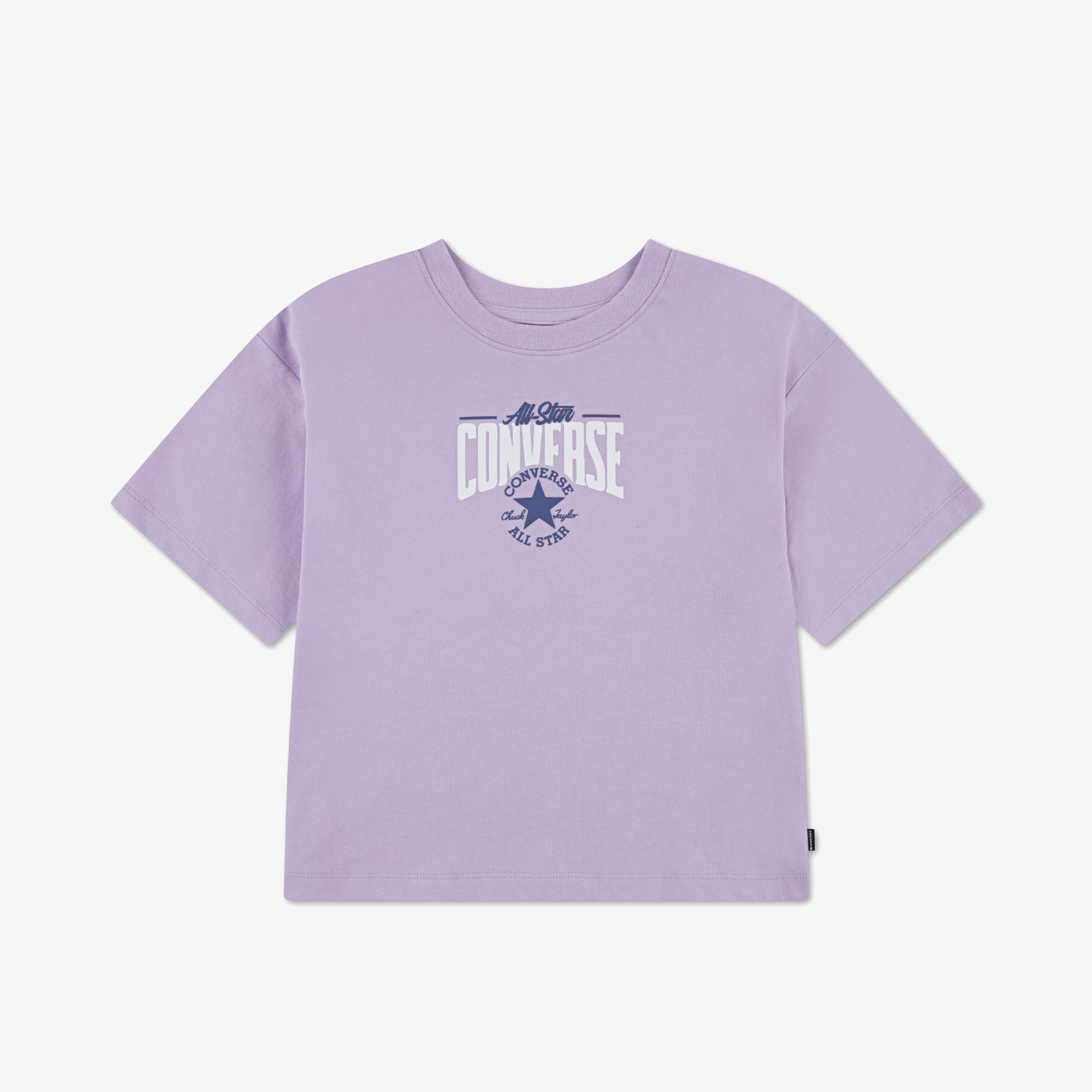 Converse Polera Manga Corta Çocuk Mor T-Shirt
