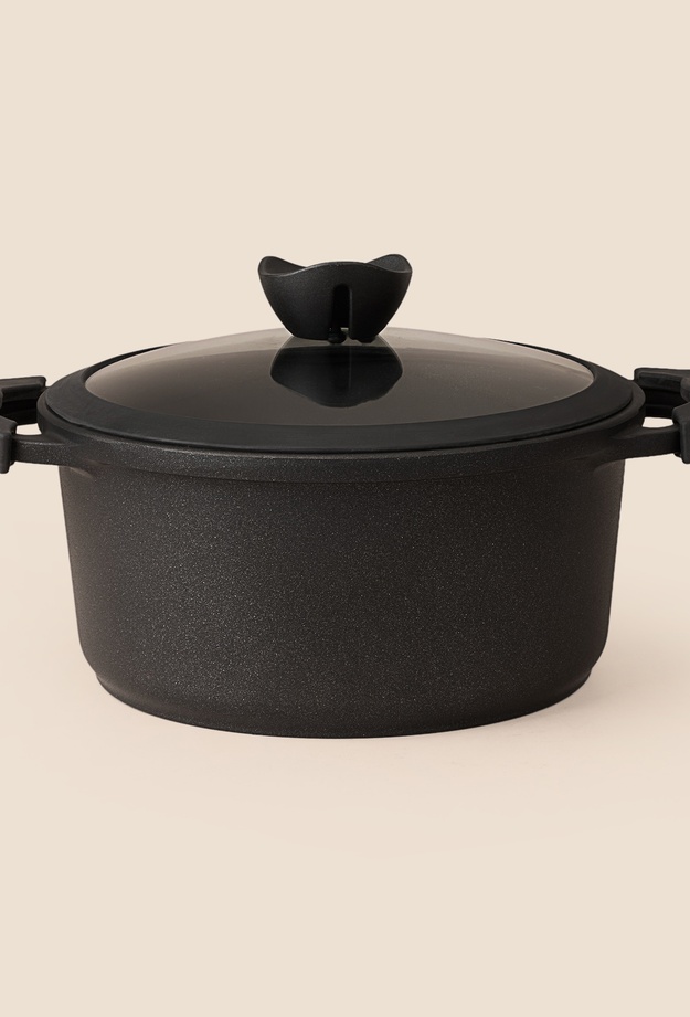 Olika Palladium Derin Tencere - Siyah - 24 cm