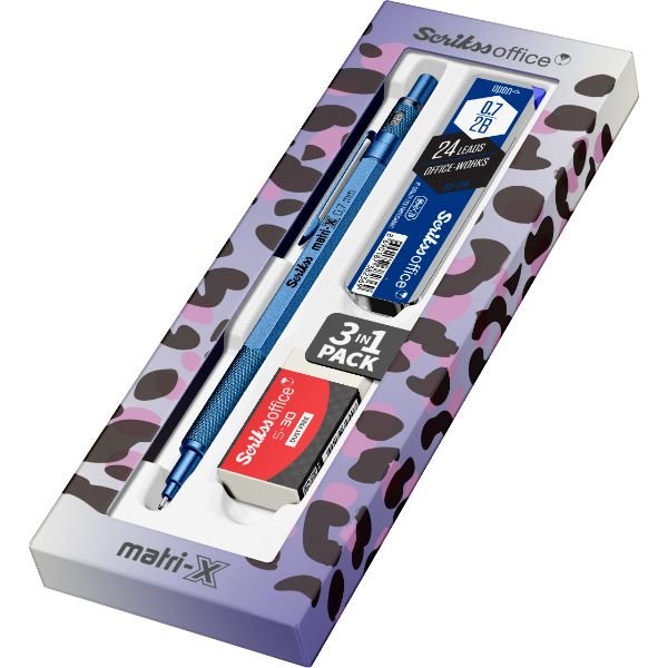 MATRI-X VERSATİL 0.7 MM METALİK MAVİ 3'LÜ SET