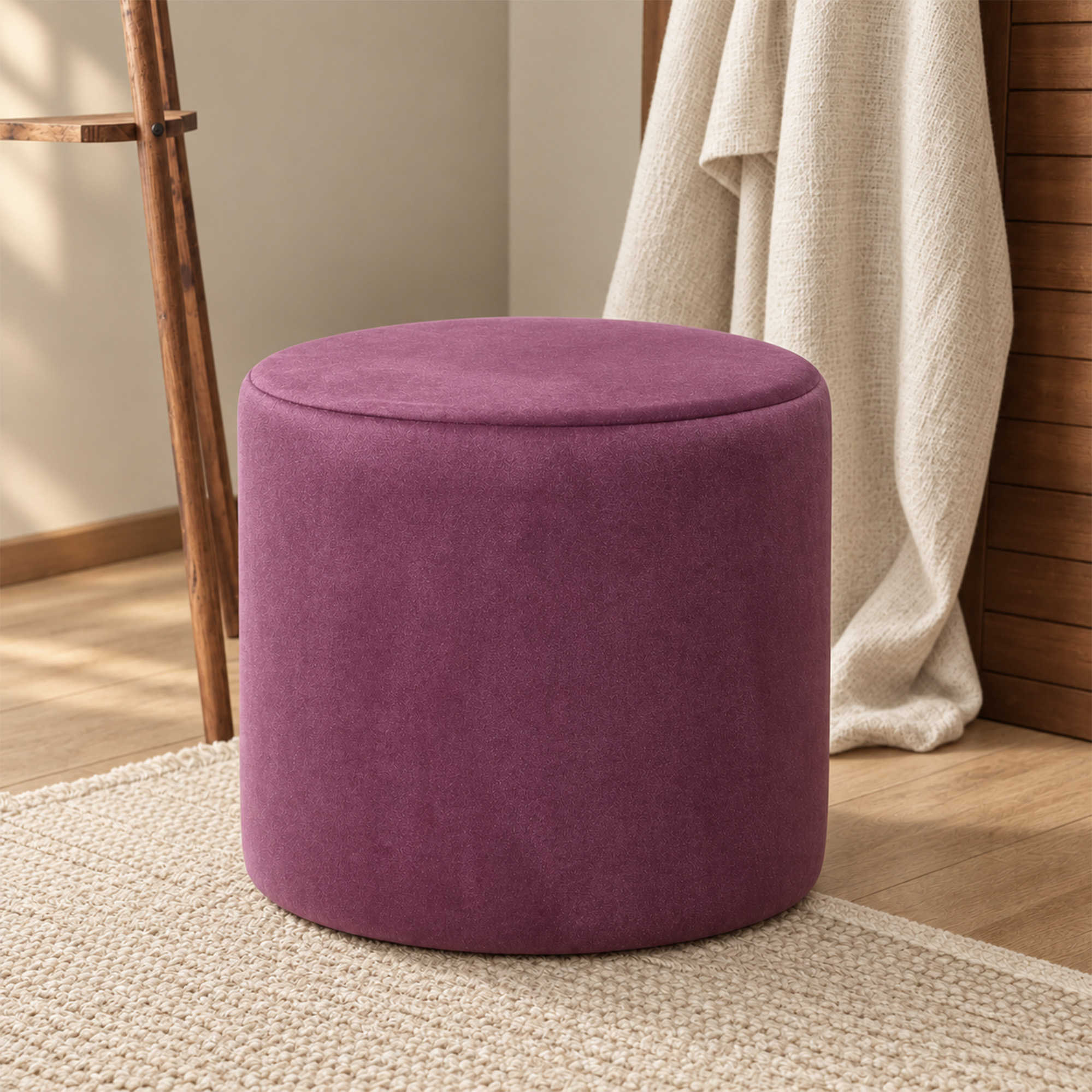 Evdebiz Pufi Puf - Mor - 42 cm