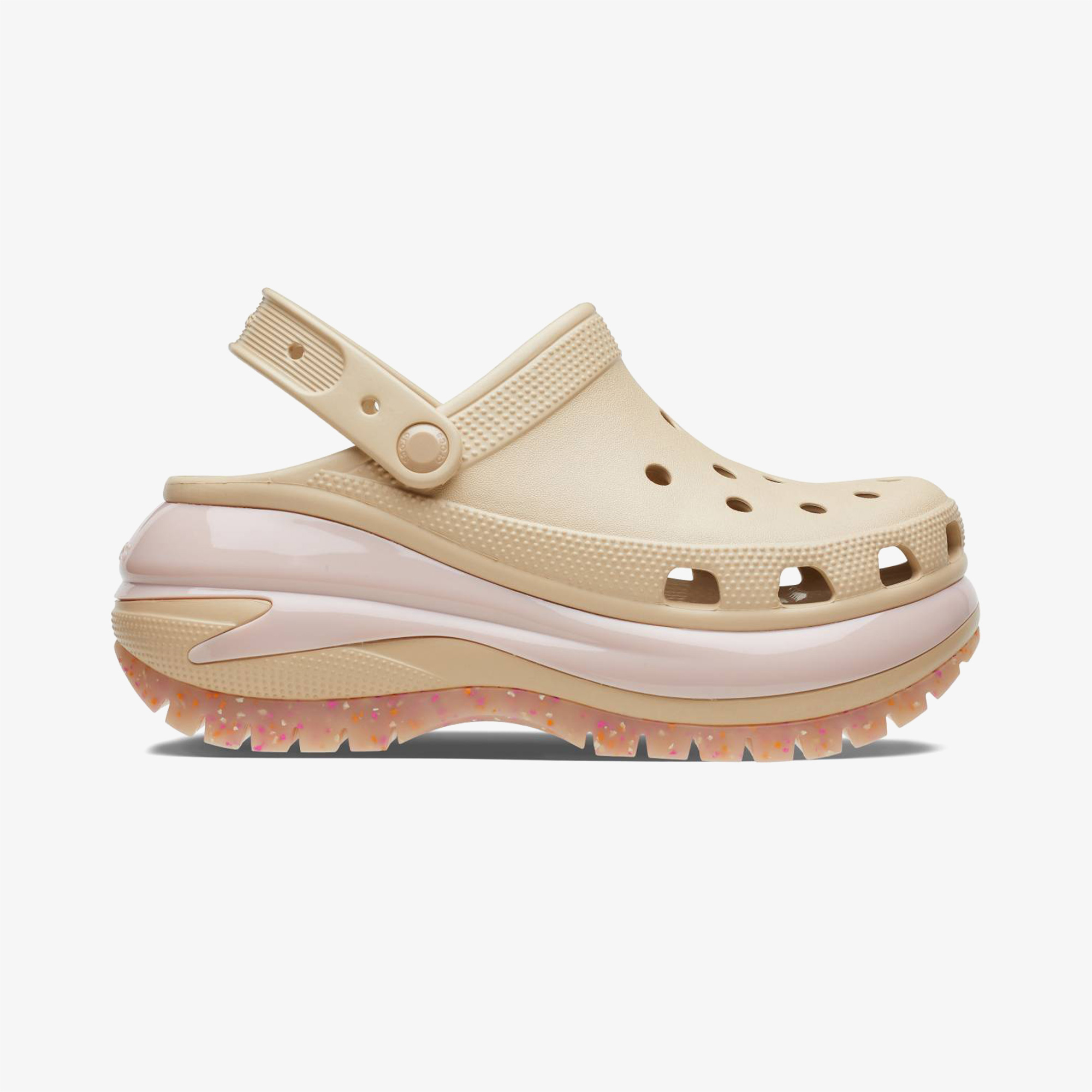 Crocs Classic Mega Crush Kadın Bej Terlik