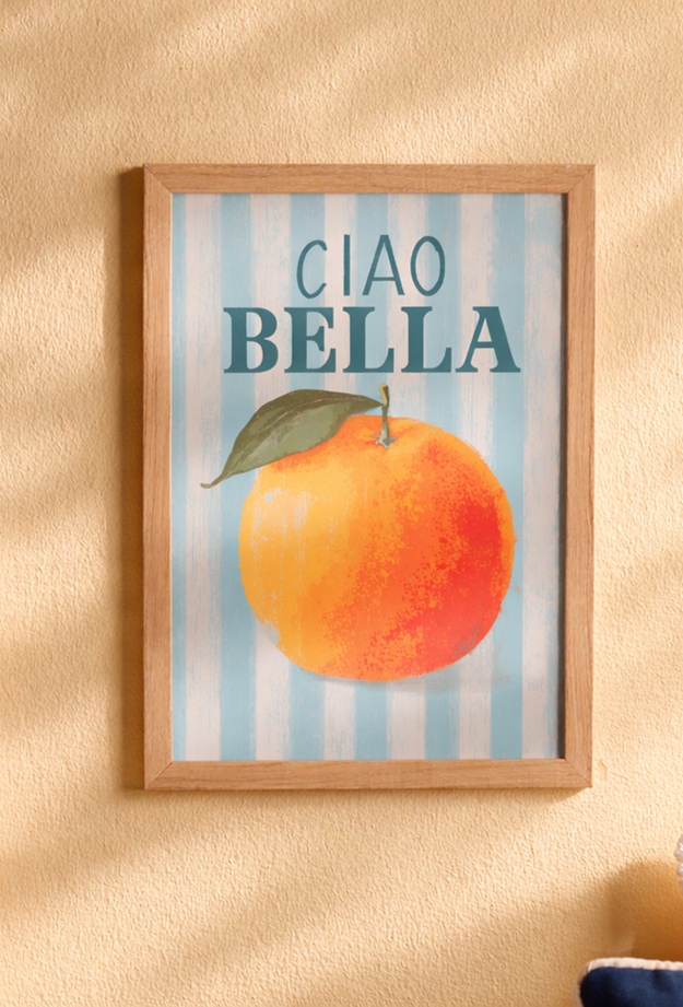 Evidea Deco Ciao Bella Duvar Panosu - Renkli - 30x40 cm