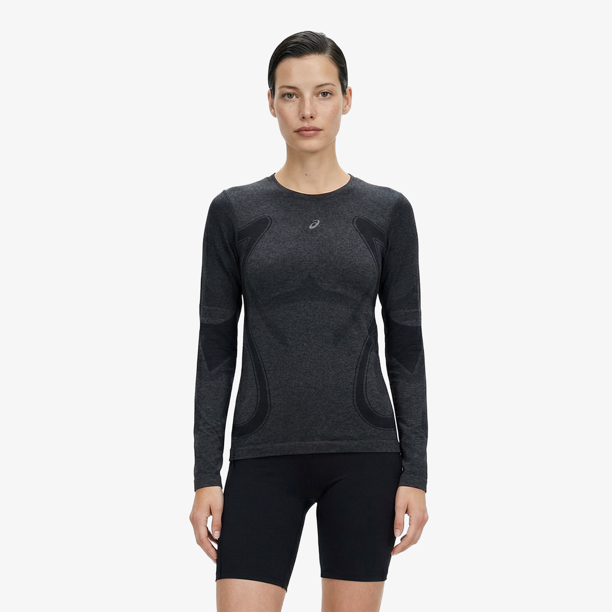 Asics Road Seamless Ls Top Kadın Siyah Koşu Sweatshirt