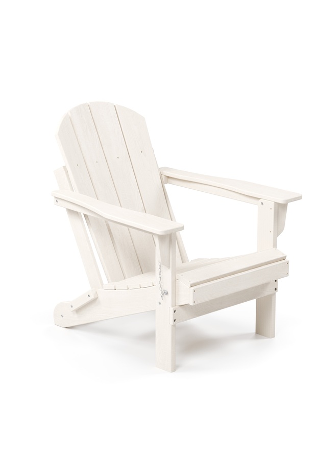 Garpim Klasik Katlanır Adirondack Bahçe Sandalyesi - Beyaz - 85x88x56 cm