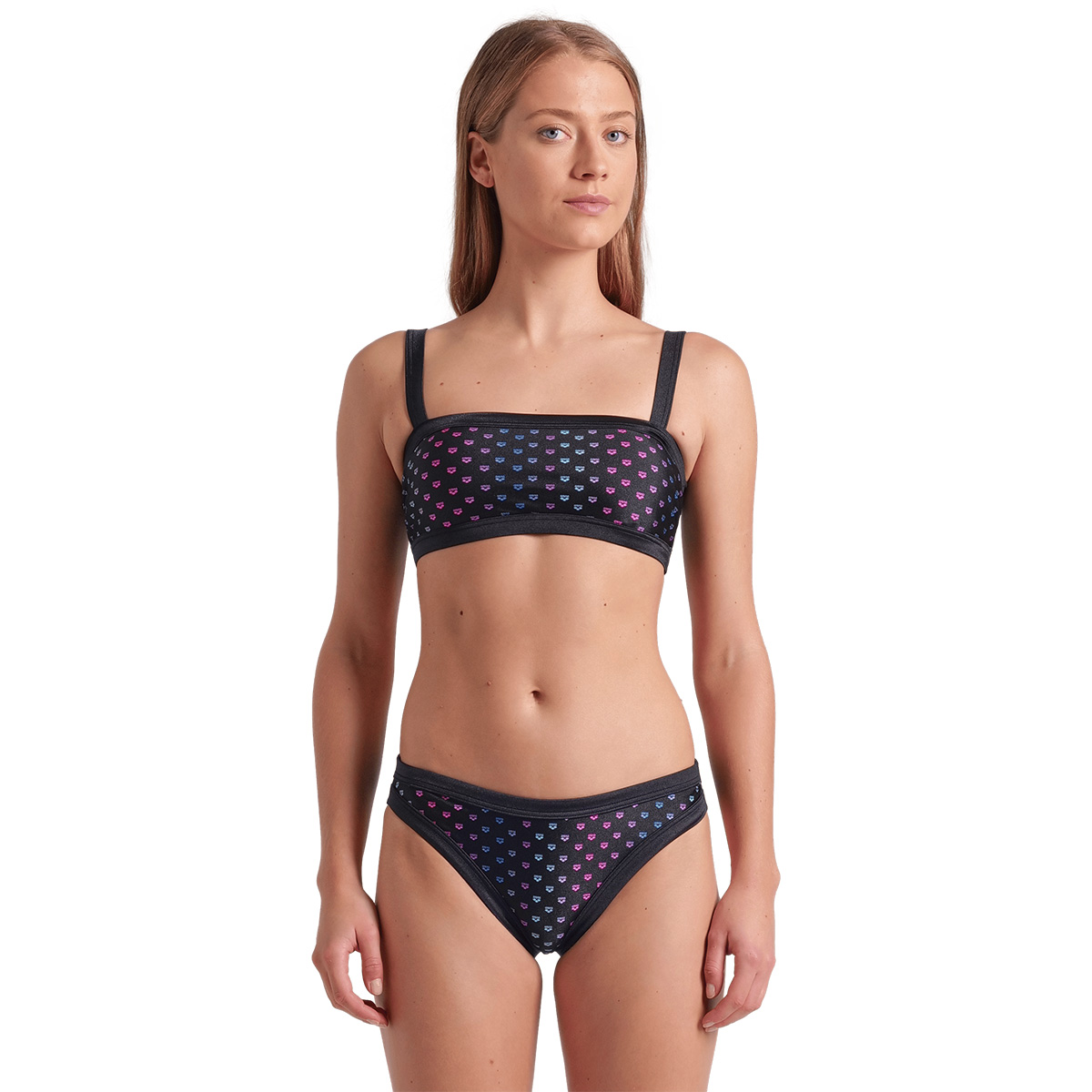 Rainbow Monogram Kadın Siyah Yüzücü Bikini 007078515